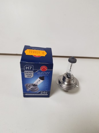 ЛАМПА ГАЛ H7 24V 70W 24707 (Диалуч)