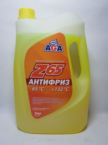 АНТИФРИЗ AGA043Z ЖЕЛТЫЙ 5КГ (Москва)