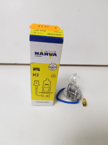 ЛАМПА ГАЛ Н3 12V 55W PK22S 48321 (NARVA)