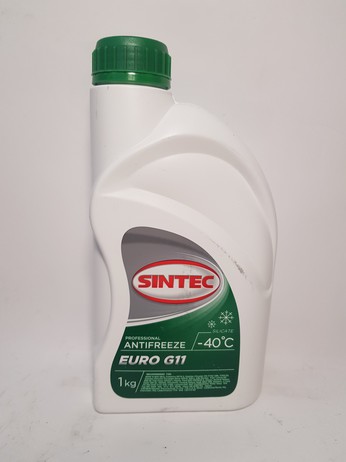 АНТИФРИЗ EURO G11 ЗЕЛЕНЫЙ 1КГ (SINTEC)