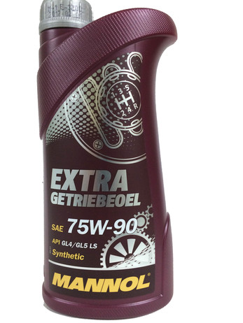 МАСЛО ТРАНСМ GL-4/5 EXTRA 75W90 1Л СИНТ (Mannol/Германия)