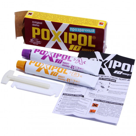 СВАРКА ХОЛОДНАЯ 70МЛ ПРОЗРАЧНАЯ POXIPOL (Канада)