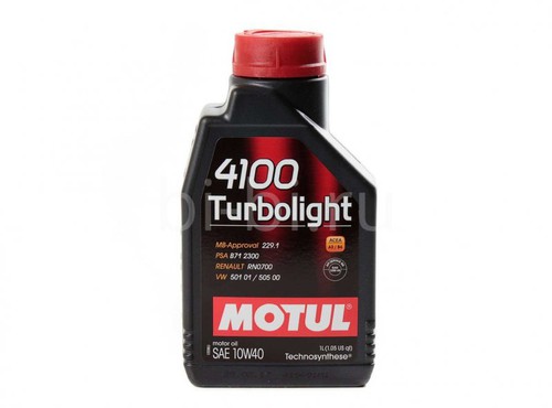 МАСЛО МОТОРНОЕ 4100 TURBOLIGHT 10W40 1Л (Motul)