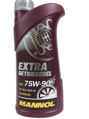 МАСЛО ТРАНСМ GL-4/5 EXTRA 75W90 1Л СИНТ (Mannol/Германия)