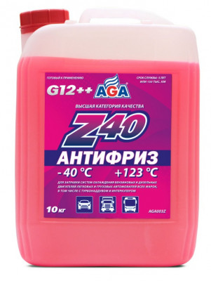 АНТИФРИЗ AGA003Z КРАСНЫЙ 10КГ (Москва)