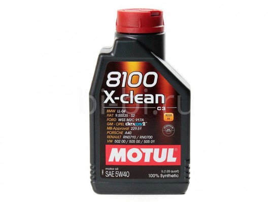 МАСЛО МОТОРНОЕ 8100 X-CLEAN C3 5W40 1Л 102786 (Motul)