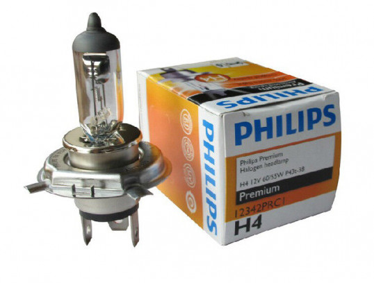 ЛАМПА ГАЛ H4 12V 60/55W 12342PR (PHILIPS)